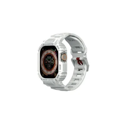 Skin Arma 2 In 1 Apple Watch Ultra Strap Case Mecha 49 Mm - Light Gray